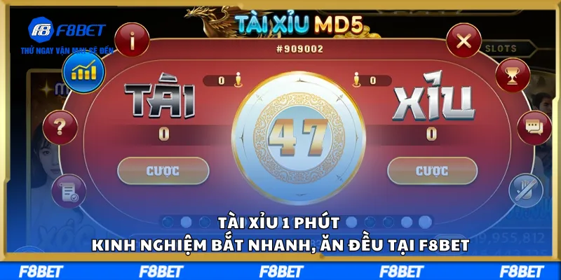 Tài Xỉu 1 Phút – Kinh Nghiệm Bắt Nhanh, Ăn Đều Tại F8BET